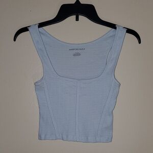 american eagle ribbed crop top.